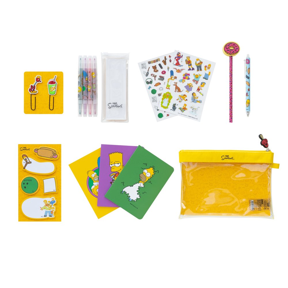 Grupo Erik The Simpsons Ensemble de papeterie - Multicolore
